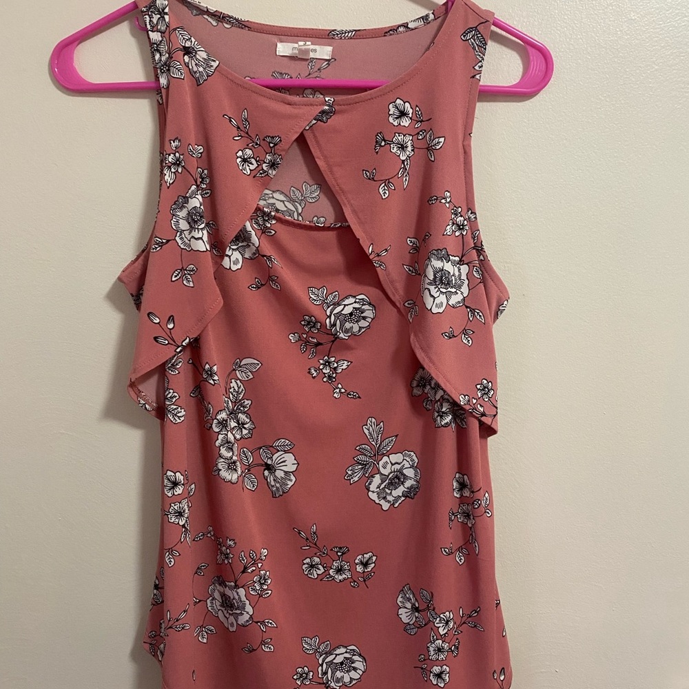 Maurices floral dress/work tank top size small